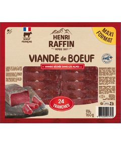 Henri Raffin Яловичина сиров'ялена слайсами 160 г