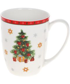 Чашка новорічна порцелянова Різдвяна Класика 400 мл