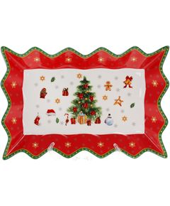 Блюдо порцелянове новорічне Різдвяна Класика 35,5 см