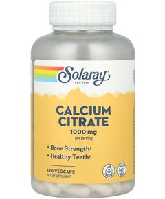 Solaray Кальцій Цитрат 1000 мг 120 веганських капсул