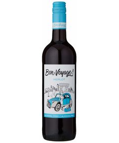 Вино безалкогольне Bon Voyage! Merlot Червоне напівсухе 750 мл
