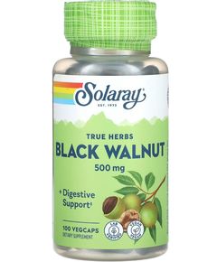 Solaray Чорний горіх 500 мг 100 веганських капсул