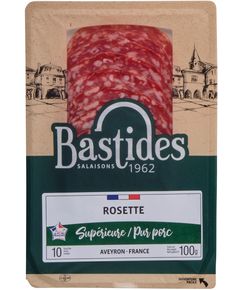 Bastides Ковбаса суха Французька Розет нарізана слайсами 100 г