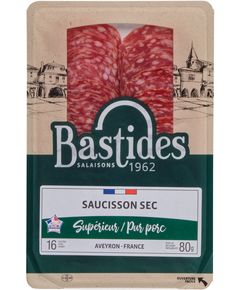 Bastides Ковбаса суха Французька нарізана слайсами 80 г