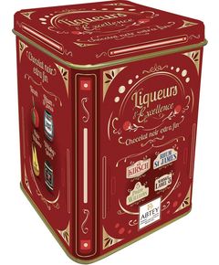 Abtey Цукерки шоколадні з рідкою лікерною начинкою Вінтаж Асорті в металевій банці 250 г