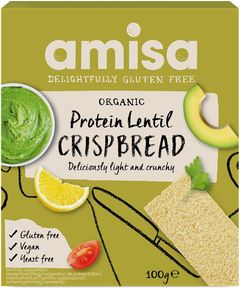 Amisa Хлібці протеїнові з сочевиці органічні 100 г