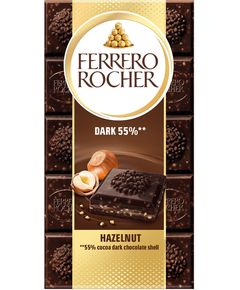 Ferrero Rocher Шоколад чорний з лісовими горіхами 90 г