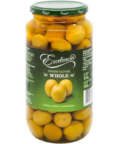 Excelencia Оливки зелені з кісточкою 950 мл