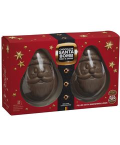 Ickx Шоколадна бомбочка для гарячого шоколаду з маршмеллоу Санта 2 шт. 100 г