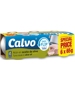 Calvo Тунець в оливковій олії упаковка 6 шт. 390 г