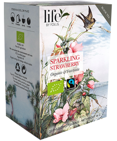 Life by Follis Чай чорний Шампанське-Полуниця органічний пакет 20шт*1,8 г
