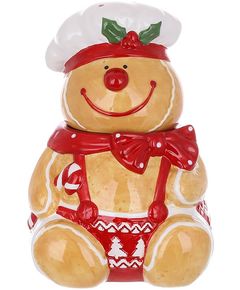 Банка для зберігання керамічна новорічна Пряниковий Шеф-Кухар 1,6 л