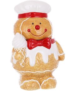 Банка для зберігання новорічна Пряниковий Шеф-Кухар Хлопчик 1,2 л