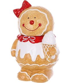 Банка для зберігання новорічна Пряникова Дівчинка 1,2 л