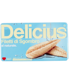 Скумбрія філе у власному соку Delicius 90 г