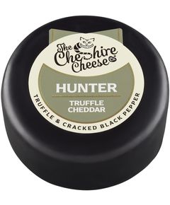 Сир твердий Чеддер з трюфелем та подрібненим чорним перцем Cheshire Cheese Hunter 200 г