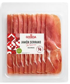Goikoa Хамон Серрано Резерва Дурок 14 місяців витримки нарізаний слайсами 100 г