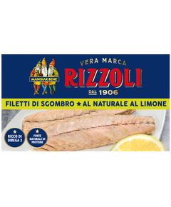 Rizzoli Скумбрія філе в розсолі з лимоном 125 г