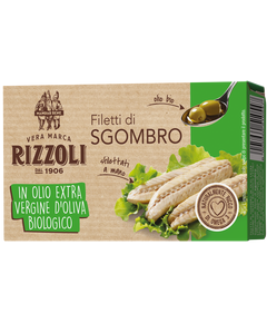 Rizzoli Скумбрія в оливковій олії Extra Virgin органічній Філе 90 г
