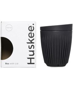 Huskee Чашка багаторазова для кави та чаю вугільного кольору 236 мл