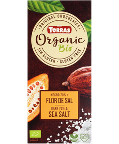 Torras Шоколад чорний 70% Какао Фльор-де-Сель веганський органічний 100 г