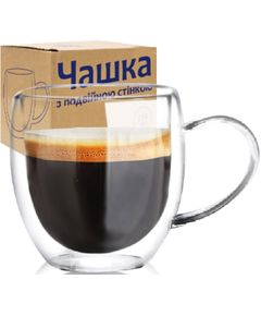 Чашка з подвійними стінками скляна Espresso 250 мл