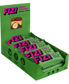Fizi Батончики шоколадні Guilty Pleasure  Фундук-Карамель веганські без цукру набір 10шт*45 г