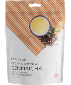 Чай зелений Генмайча з обсмаженим рисом органічний Clearspring 90 г
