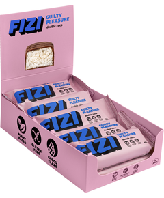 Fizi Батончики шоколадні Guilty Pleasure Подвійний Кокос веганські без цукру набір 10шт*45 г