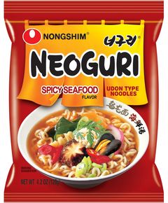 Локшина Рамьон Ногурі пшенична зі смаком морепродуктів гостра Nongshim швидкого приготування 120 г