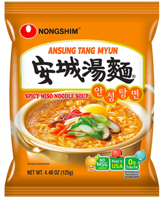 Локшина пшенична з грибами та водоростями Гострий Місо Суп Nongshim швидкого приготування 125 г