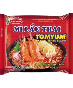 Локшина пшенична Мі Лау Тай зі смаком Креветки Том Ям Acecook швидкого приготування 83 г