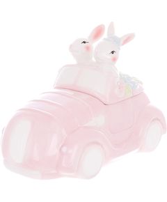 Банка для зберігання Зайчики в Машині рожева 1,7 л