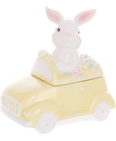 Банка для зберігання Зайчик в Машині жовта 800 мл