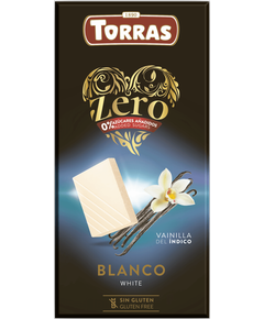 Torras Zero Шоколад без цукру білий з ваніллю 100 г