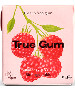 True Gum Жувальна гумка без цукру Малина-Ваніль 21 г