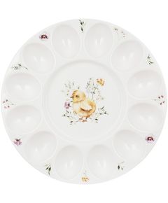Тарілка для 12 яєць порцелянова Весна 26,5 см