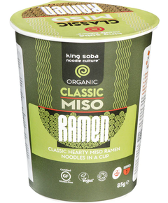 Суп Рамен з пастою місо та рисовою локшиною безглютеновий органічний King Soba 85 г