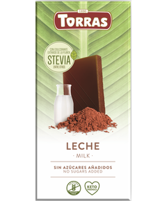 Torras Stevia Шоколад без цукру молочний 125 г