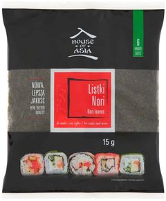House of Asia Норі листи сушених водоростей 6шт. 15 г