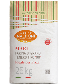 Molino Naldoni Борошно пшеничне для піци тип 00 Mari 25 кг