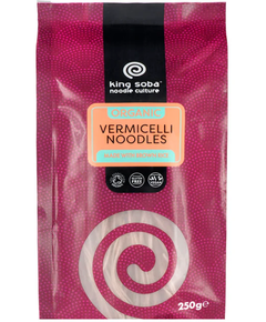 Вермішель з бурого рису безглютенова органічна King Soba 250 г