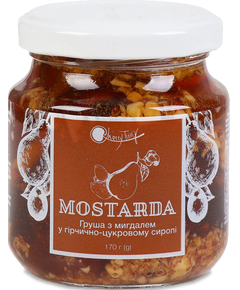 Cherry Twig Мостарда Груша з Мигдалем у гірчично-цукровому сиропі 170 г