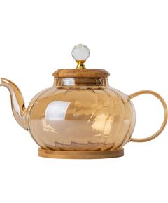 Чайник заварювальний скляний на бамбуковій підставці Brilliant 1200 мл