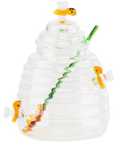 Банка для меду скляна Бджілки 500 мл