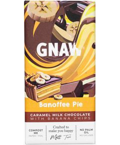 Gnaw Шоколад молочний Банановий Пиріг 80 г