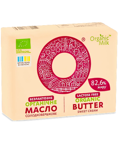 Organic Milk Масло солодковершкове Екстра 82,6% безлактозне органічне 180 г