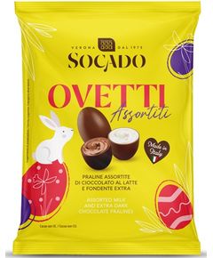 Socado Цукерки шоколадні праліне Яйця Асорті 110 г