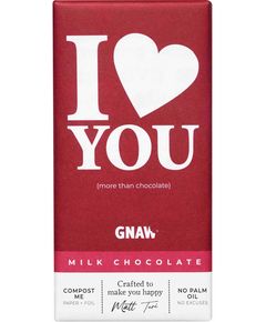 Gnaw Шоколад молочний I Love You 80 г