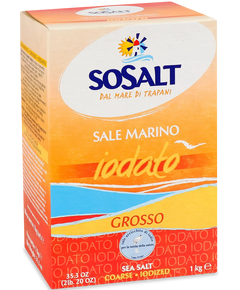 Сіль морська крупна йодована SoSalt 1 кг